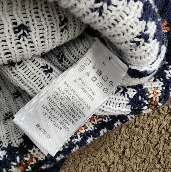 Blue Fair Isle Knit Cardigan, Kid's 4T - Picture 4 of 6